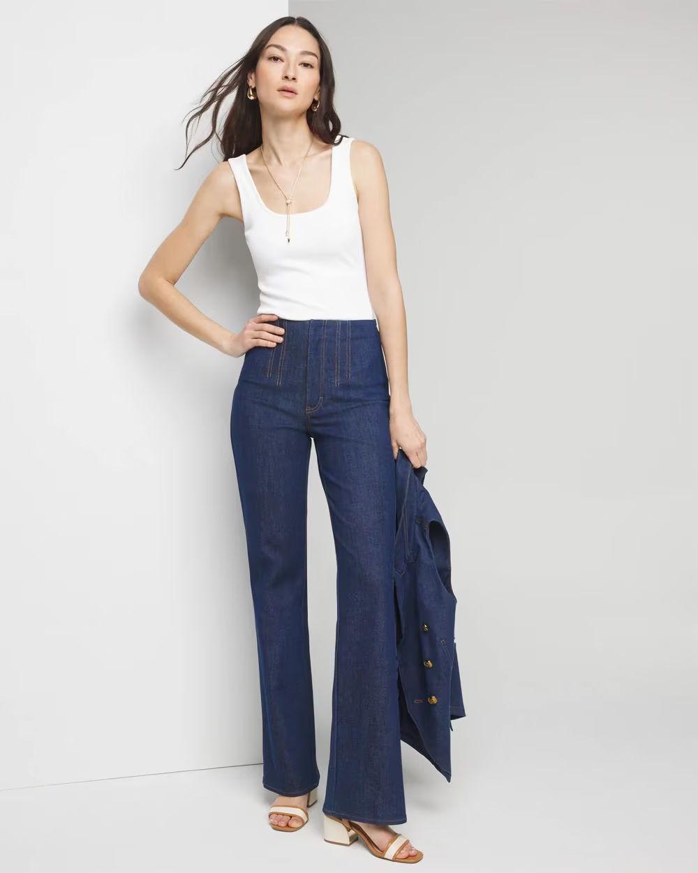 Extra High-Rise Sculpt Denim Trouser | White House Black Market