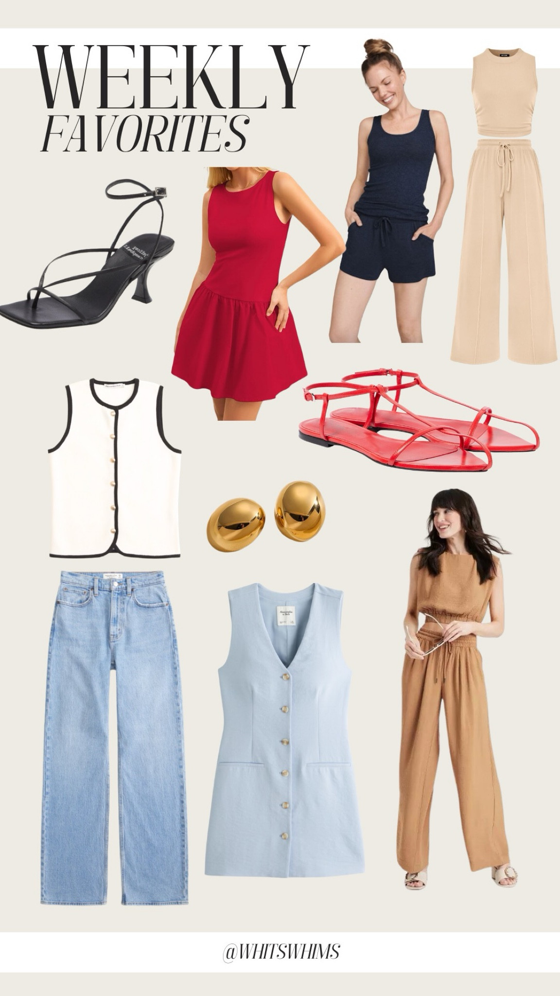 Weekly favorites!! 

Black heels 
Red dress 
Summer dress 
Denim 
Jeans 
Matching set 
Travel outfit 
Pajamas 

#LTKFindsUnder50 #LTKFindsUnder100 #LTKStyleTip