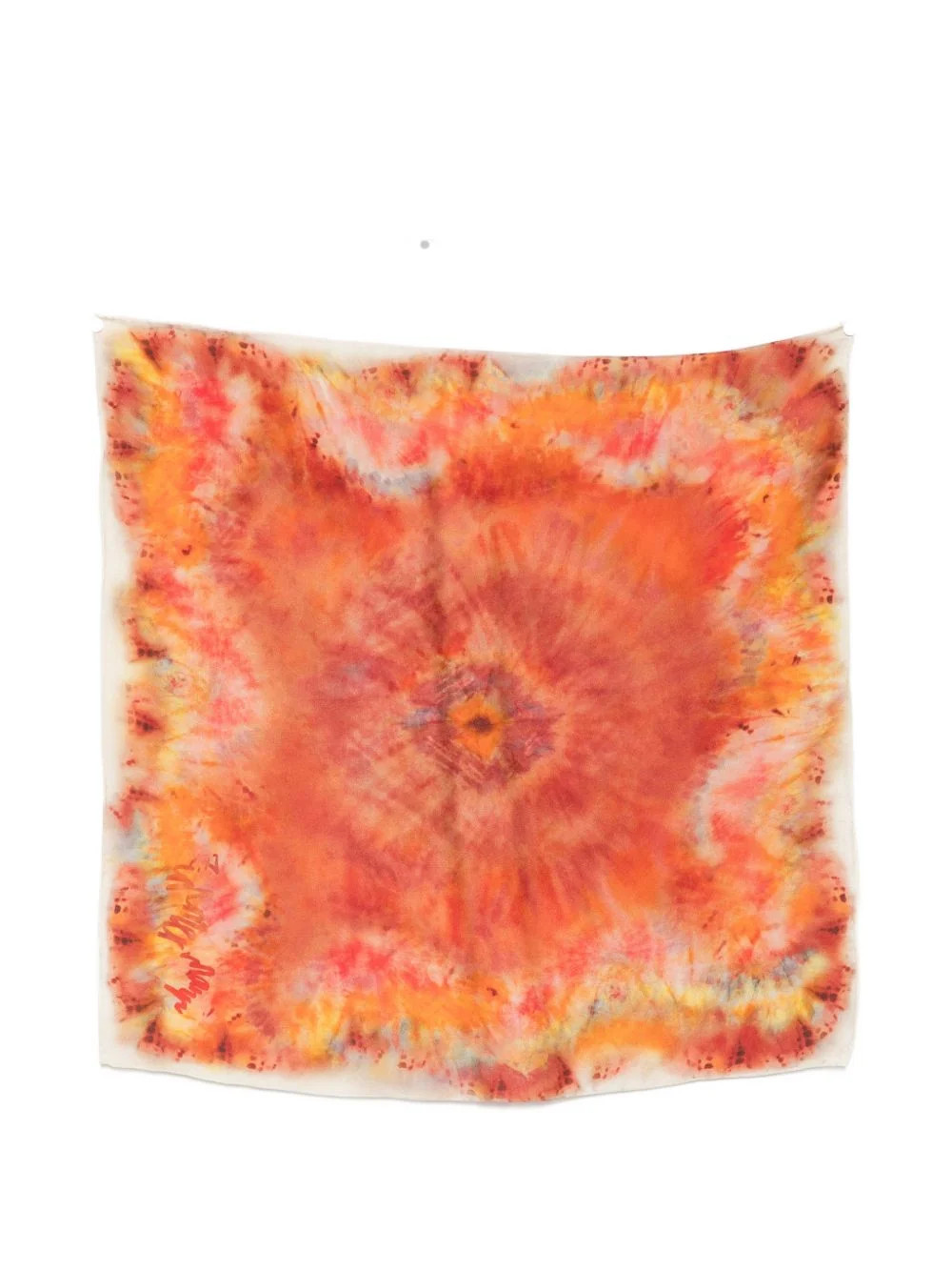 Zimmermann Tie-Dye Printed Silk Scarf — Red | Italist Inc.