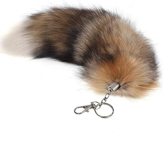 Fluffy Therian fox Tail Keychain - Soft Fur, Realistic Colors, Durable, Perfect for Cosplay, Rena... | Amazon (US)