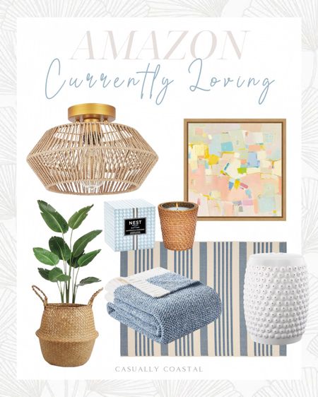 Amazon Home Decor I’m Currently Loving!
-
Coastal home decor, coastal decor, Amazon home decor, Amazon decor, Amazon home finds, coastal style, beach house, beach home, beach house decor, coastal artwork, Amazon artwork, abstract art, coastal rug, Amazon rugs, outdoor rugs, patio rugs, striped rugs, nest candle with rattan sleeve, Amazon candles, 5 foot artificial silk bird of paradise palm tree potted plant, Amazon palm tree, woven seagrass plant basket, framed canvas wall art, 16x16 wall art, woven rattan light fixture, woven flush mount light, Amazon lighting, Amazon flush mount, coastal ceiling mount, glazed ceramic decorative garden stool, Amazon side table, Amazon garden stool, white side table, patio side table, outdoor side table, outdoor stool, soft throw blanket, blue throw blanket, Amazon throw blanket 

#LTKfindsunder100 #LTKfindsunder50 #LTKhome