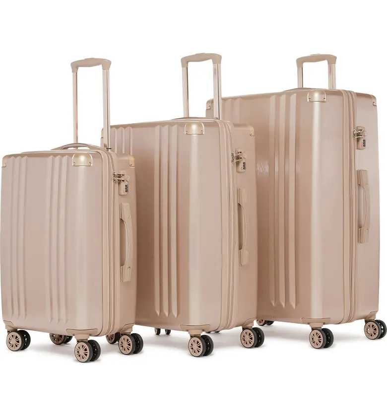 Ambeur 3-Piece Metallic Luggage Set | Nordstrom