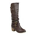 Journee Collection Women's Late Boot - Black - Size 7 | HSN