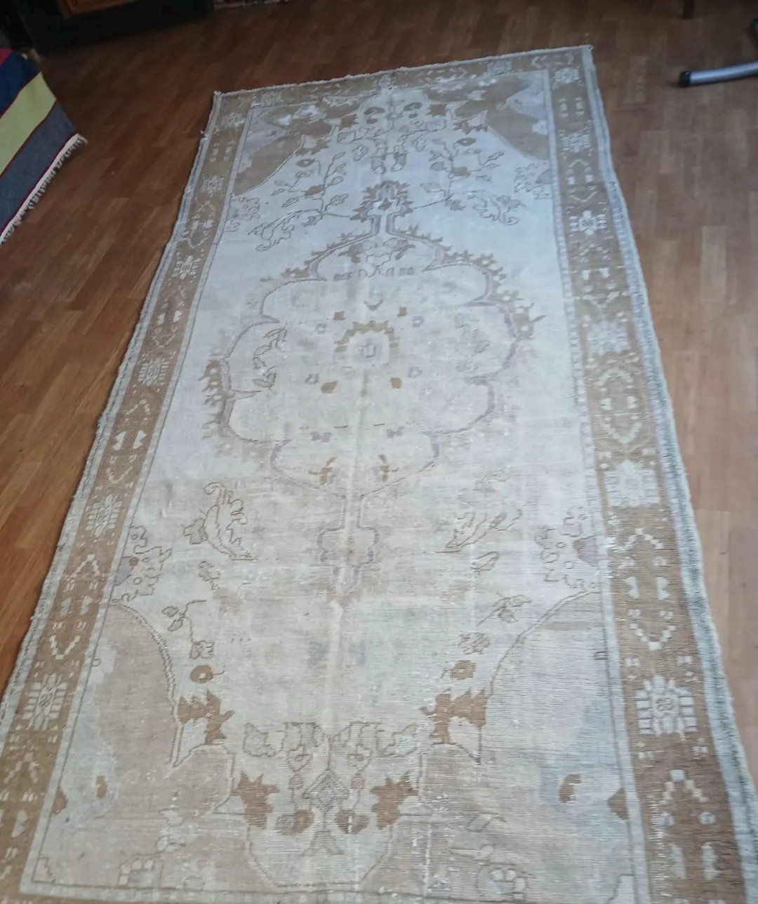 Vintage Turkish Runner Rug 10x4.10 Ft: Handmade Wool Anatolian Carpet - Etsy | Etsy (US)