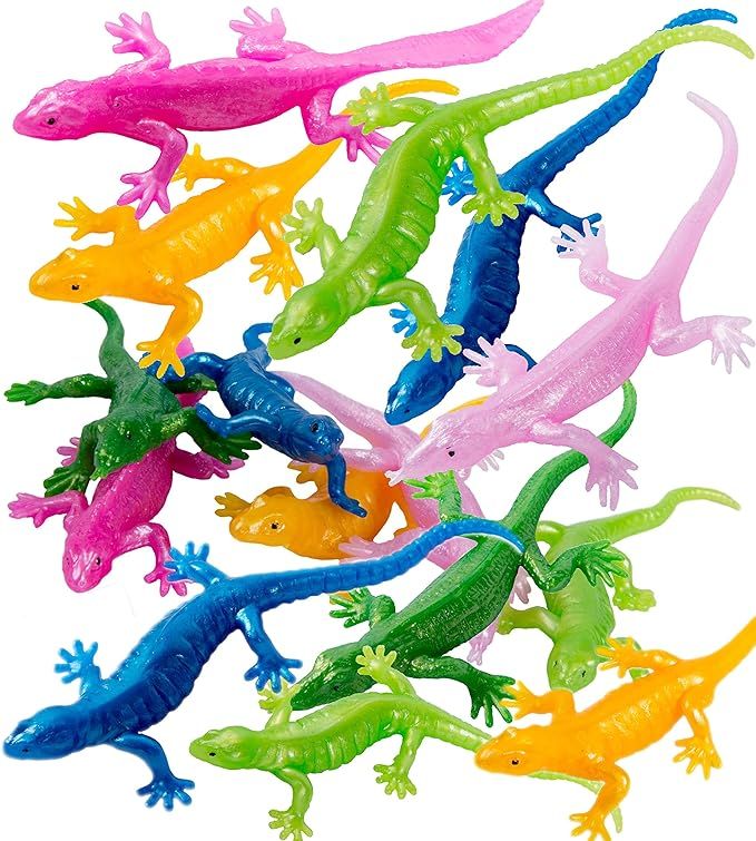 UpBrands Rubber Lizards Toys Bulk Set, Kit for Birthday Party Favors for Kids, Goodie Bags, Easte... | Amazon (US)