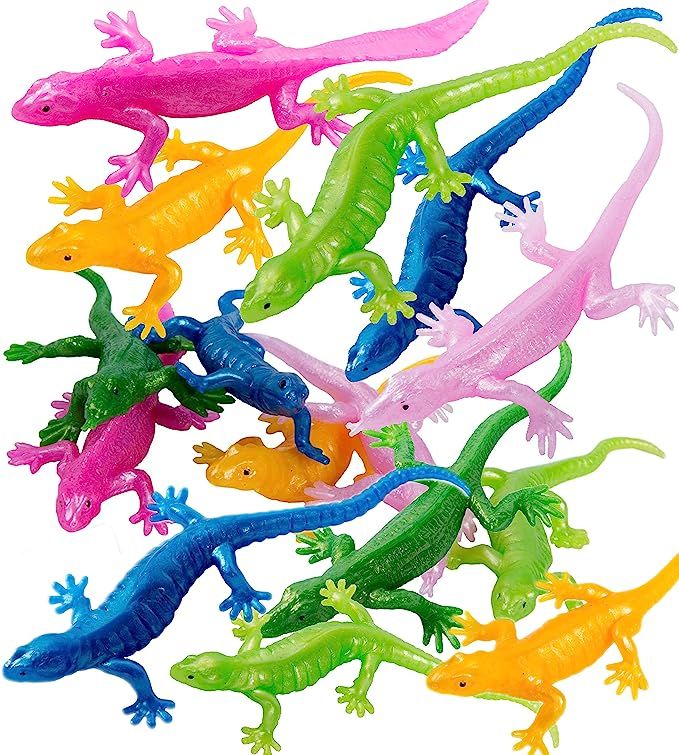 UpBrands Rubber Lizards Toys Bulk Set, Kit for Birthday Party Favors for Kids, Goodie Bags, Easte... | Amazon (US)