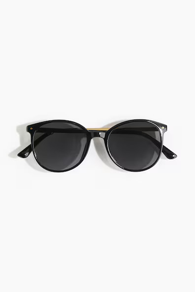 H & M - Round Sunglasses - Black | H&M (US + CA)