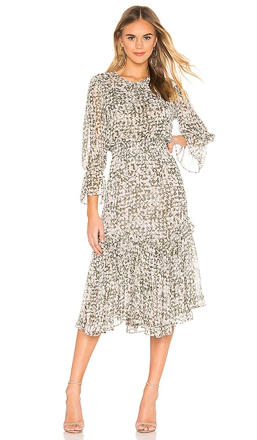 Laia Dress in Green Floral | Revolve Clothing (Global)