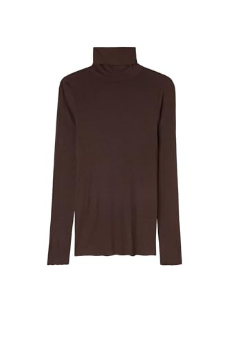 Intimissimi Woman's Modal Cashmere Ultralight High-Neck Top in Brown, Size S | Amazon (US)