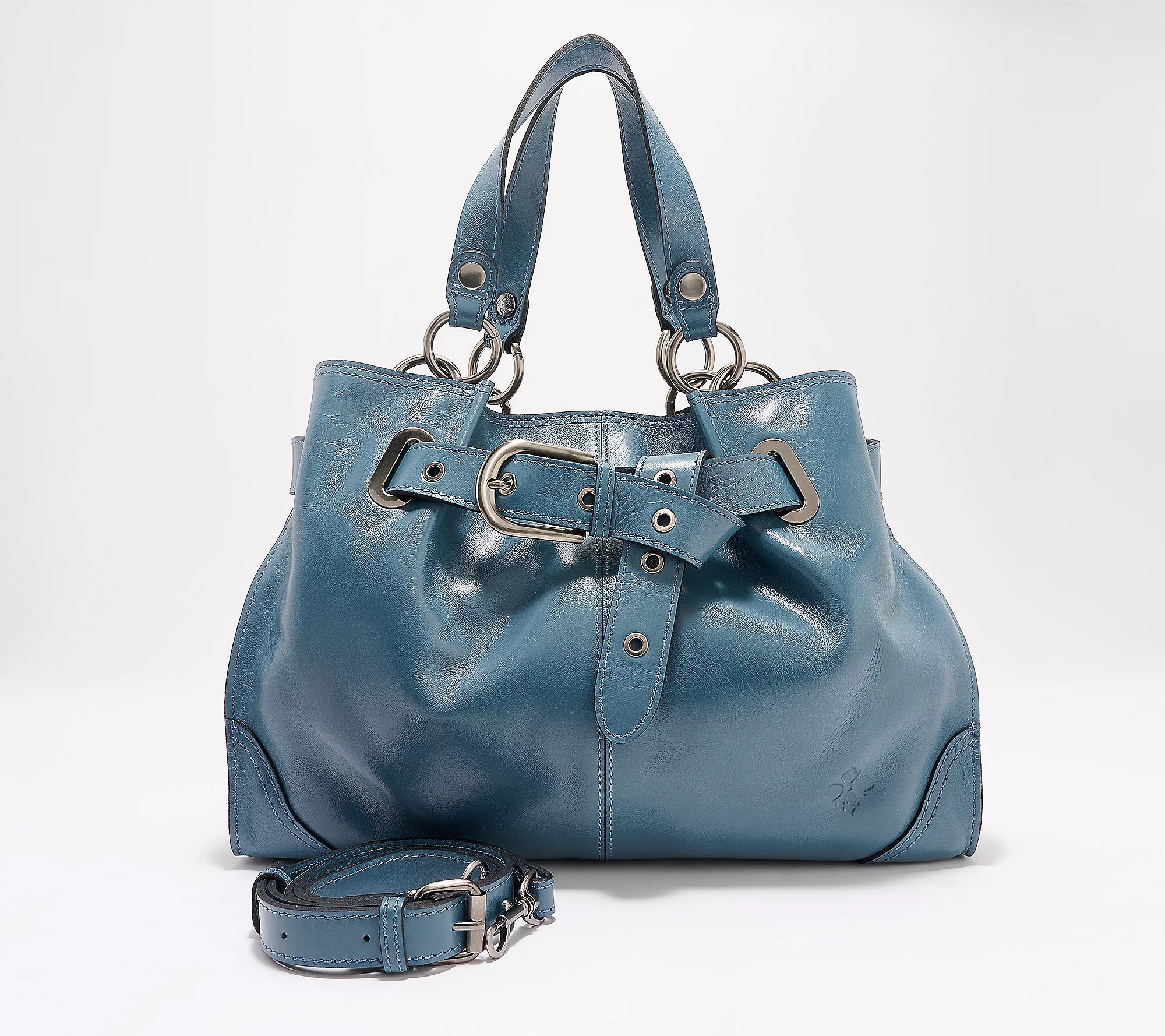As Is Patricia Nash Discovery Sarzana Leather Crossbody | QVC