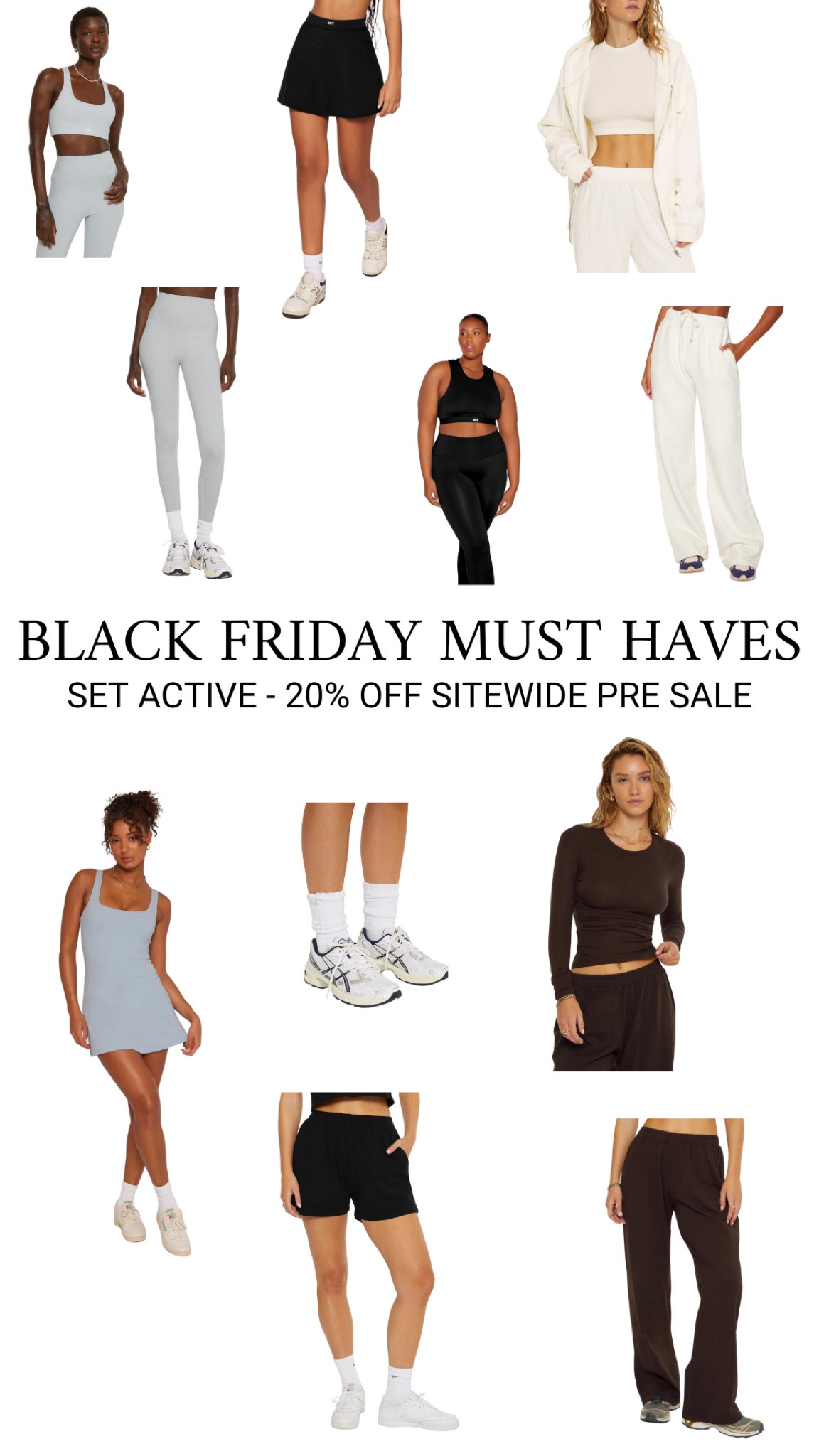 BLACK FRIDAY PRE SALE: Set Active 20% off must haves 

#LTKHolidaySale #LTKsalealert #LTKfitness