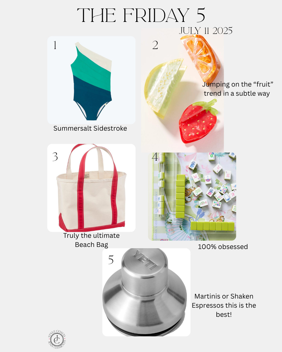 Fun in the sun, cocktails and mahjong. This Friday 5 is all about FUN!! 

 #LTKSeasonal #LTKItBag #LTKFamily