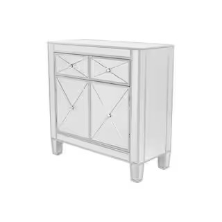 Southern Enterprises Vernon Mirrored Storage Accent Cabinet HD862323 - The Home Depot | The Home Depot