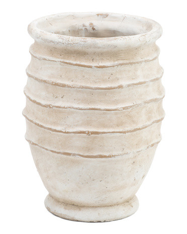 13 Sand And Cement Earthy Ridged Indoor Planter Vase | Mother's Day Gifts | Marshalls | Marshalls