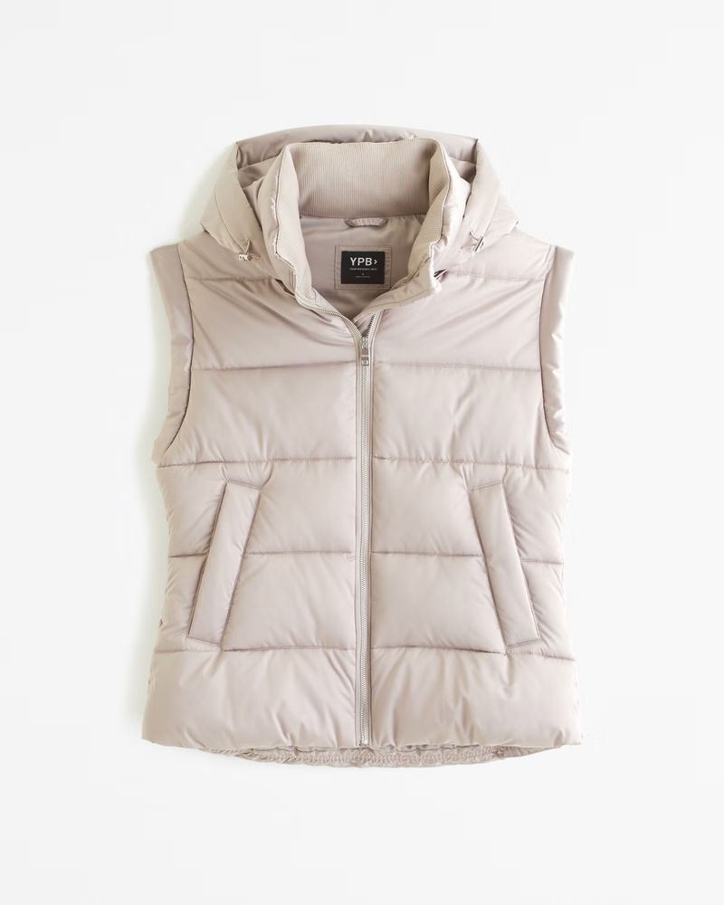 Women's YPB Satin Puffer Vest | Women's Coats & Jackets | Abercrombie.com | Abercrombie & Fitch (US)