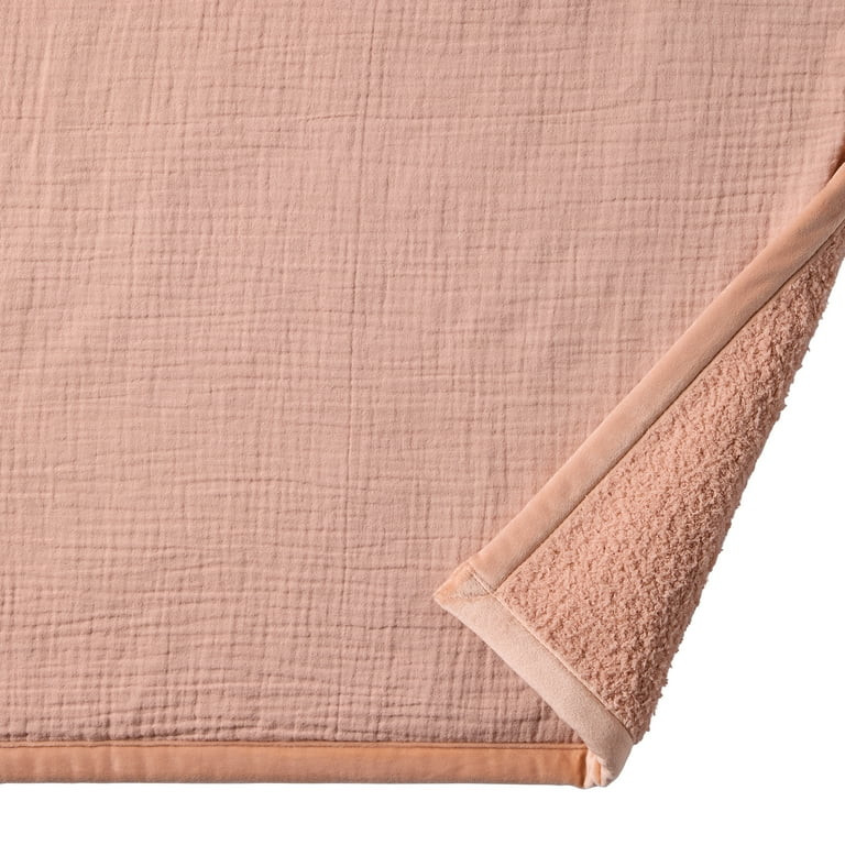 Better Homes & Gardens Gauze Reverse to Cozy Knit Super Soft Throw Blanket, Oversized, Antique Bl... | Walmart (US)