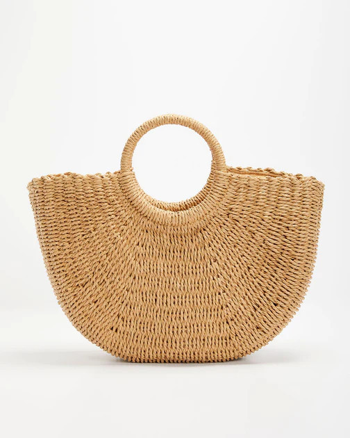Key West Woven Straw Handbag - Tan | VICI