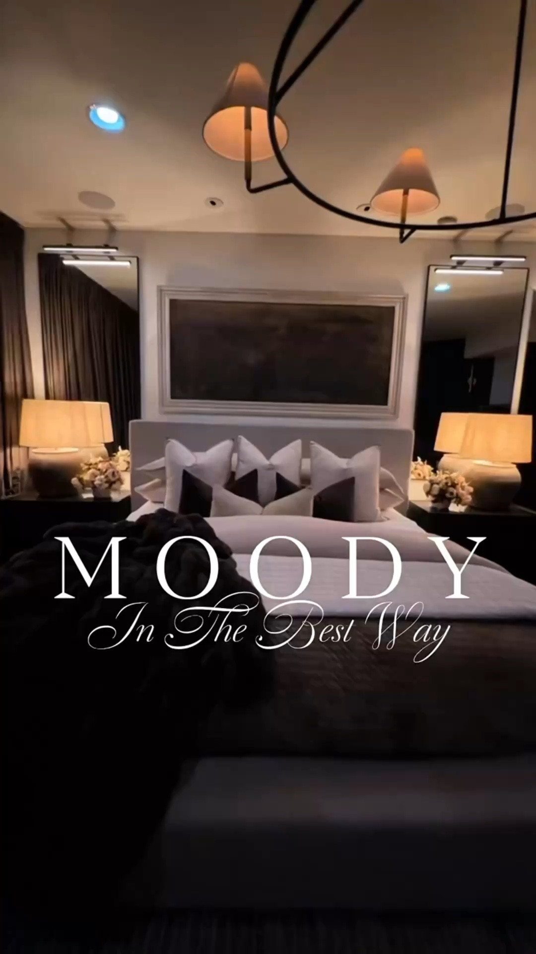 Primary bedroom vibes 🔥 A little drama, a lot of calm. Moody, soft, and quietly dramatic! Just the way I love it ❤️🥰

#amazonhome #amazonbedroom #moodybedroom #modernbedroom #warmlighting #layeredlighting #oversizedchandelier #neutralbedroom #femininetouch #elevatedspaces #aestheticdecor #moodyaesthetic #cozyandchic #textureddecor #bedroominspo #homeaesthetic 

Summerthompsonstyles 

#LTKHome