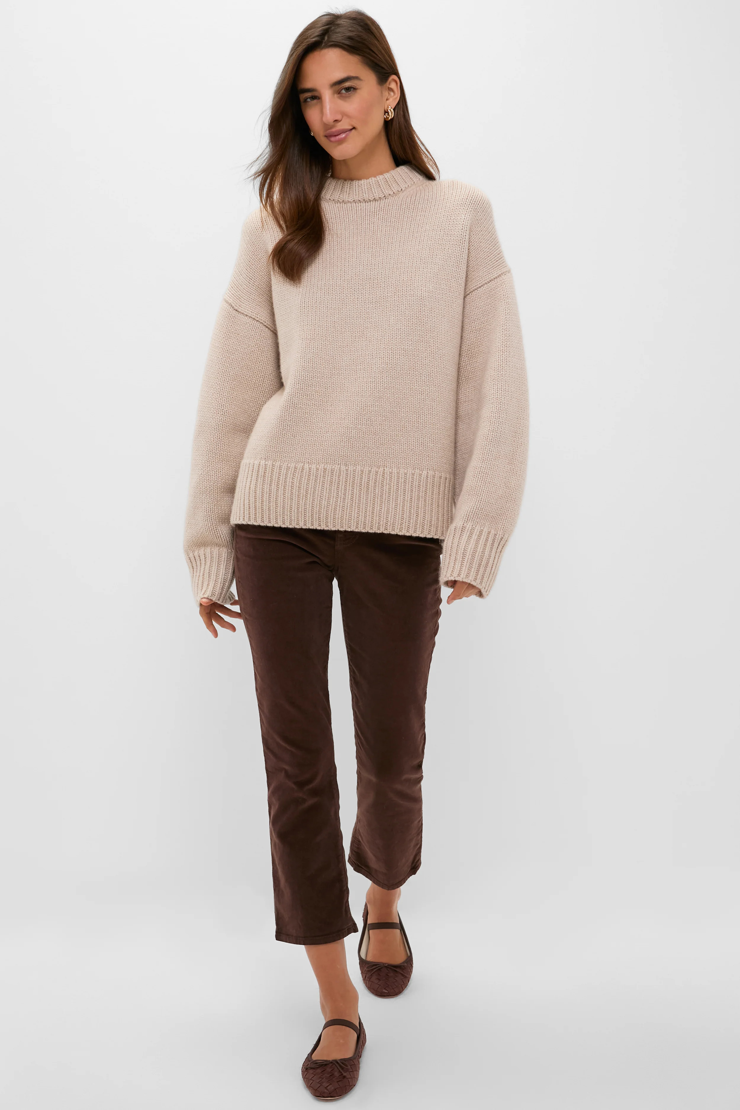 Sandstone Genevieve Cashmere Wool Blend Crewneck Sweater | Tuckernuck (US)