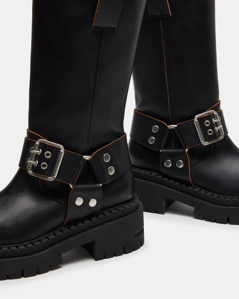 ROCKLEIGH BLACK LEATHER | Steve Madden (US)