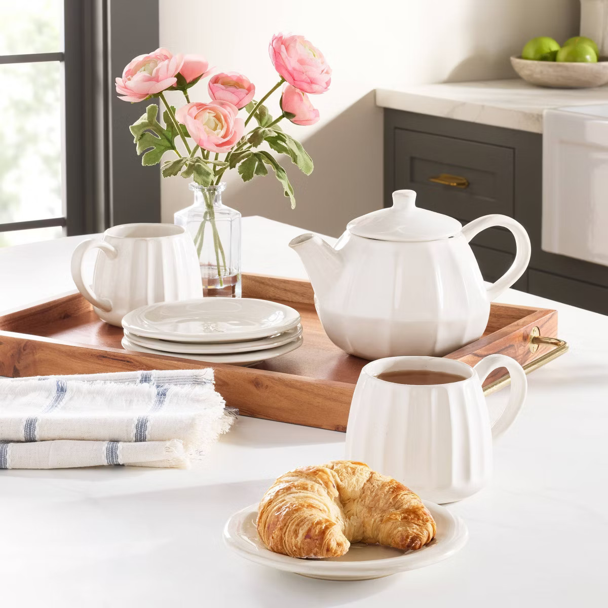 15 fl oz Stoneware Coffee Mug Sour Cream - Hearth & Hand™ with Magnolia | Target