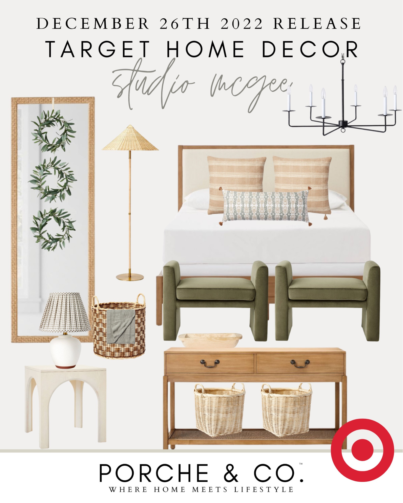 Target + Studio McGee Spring launch- December 26th full of new transitional decor pieces at affordable prices 🏡 #target #studiomcgee #bedroom #bed #console #floormirror #lamp #chandelier

#LTKhome #LTKsalealert