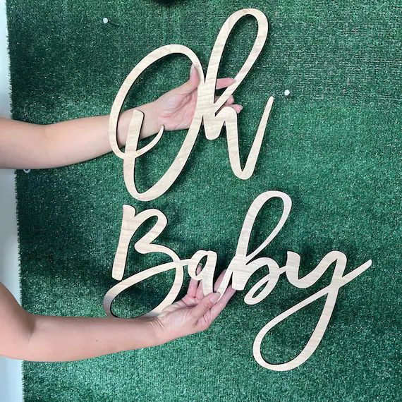 Oh Baby Sign Oh Baby Shower Gender Reveal Cute Baby Shower | Etsy | Etsy (US)