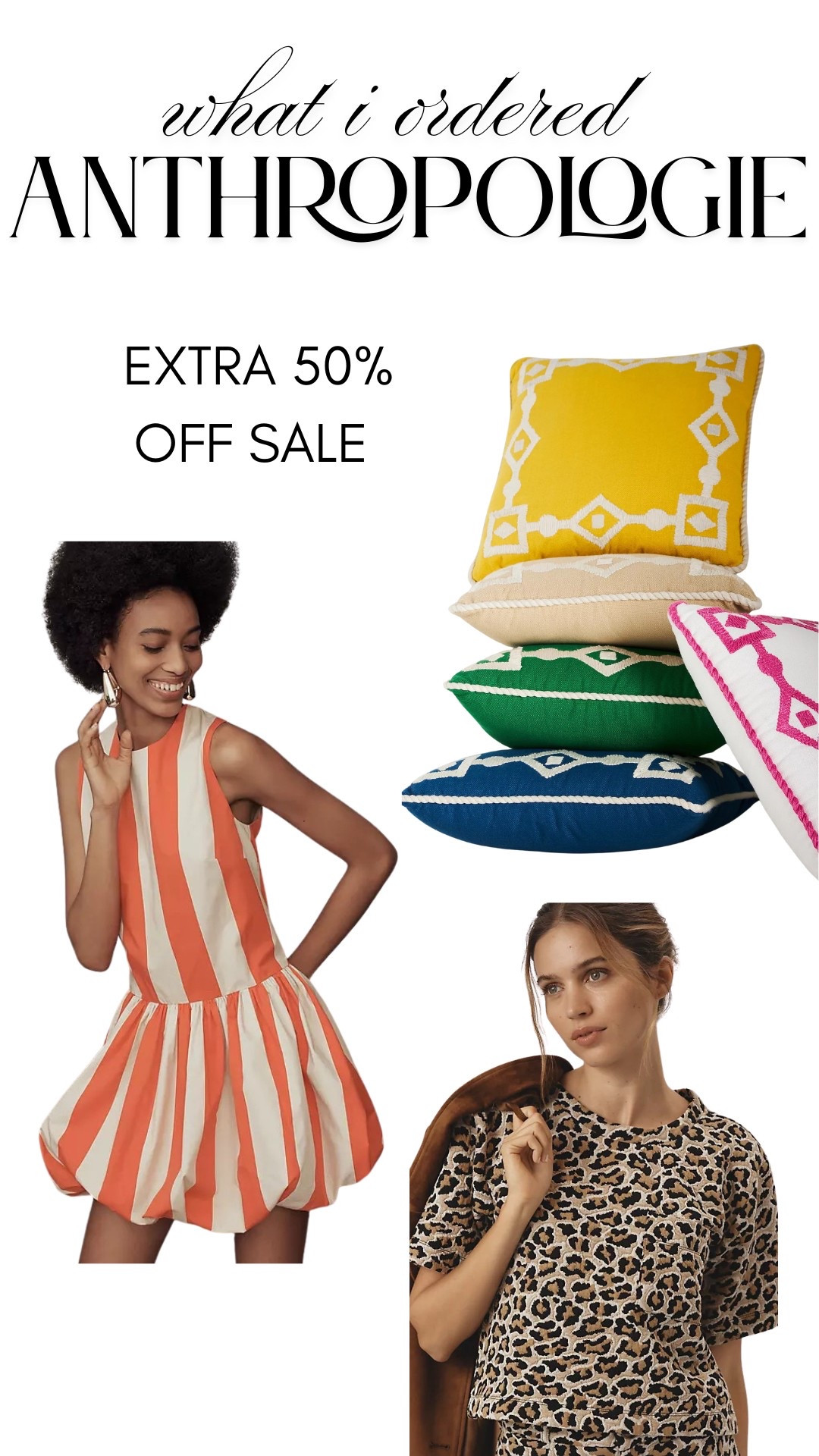 my order from the Anthropologie extra 50% off sale!