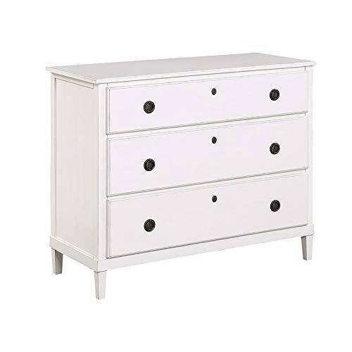 Comfort Pointe Cambridge Antique White 3-Drawer Wood Dresser | Amazon (US)