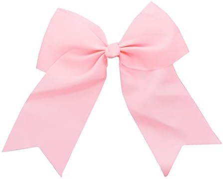 Light Pink Jumbo Bow Clip with Tails | Amazon (US)