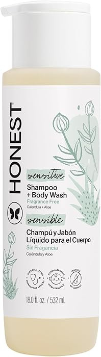 The Honest Company 2-in-1 Baby Shampoo & Body Wash, Fragrance-Free, Gentle, Tear-Free, Hypoallerg... | Amazon (US)