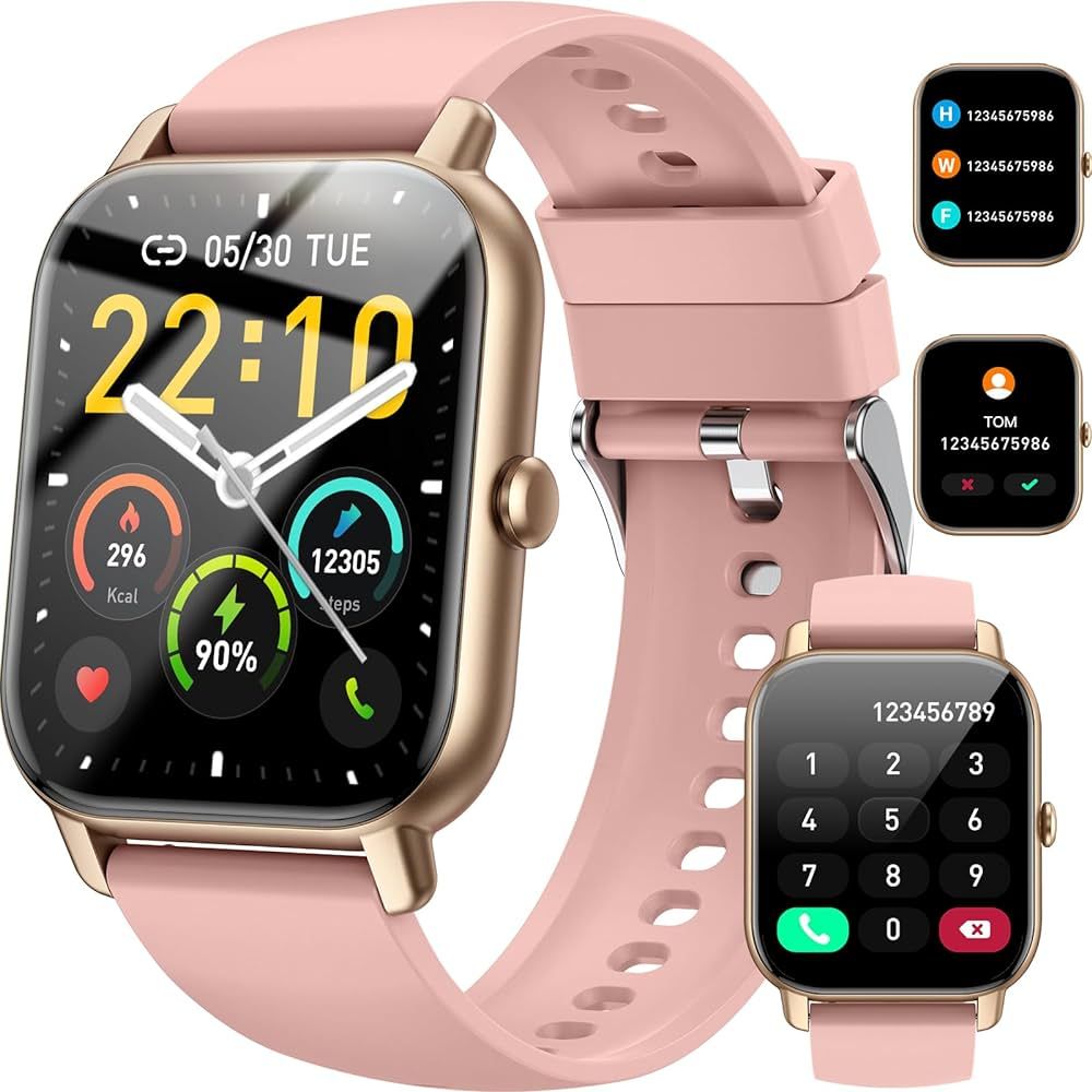 Smart Watch(Answer/Make Call), 1.85" Smartwatch for Men Women IP68 Waterproof, 100+ Sport Modes F... | Amazon (US)