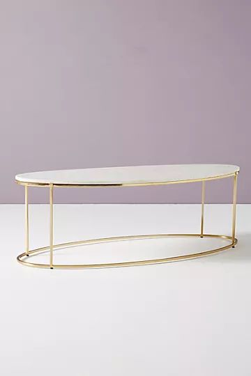 Leavenworth Oval Marble Coffee Table | Anthropologie (US)