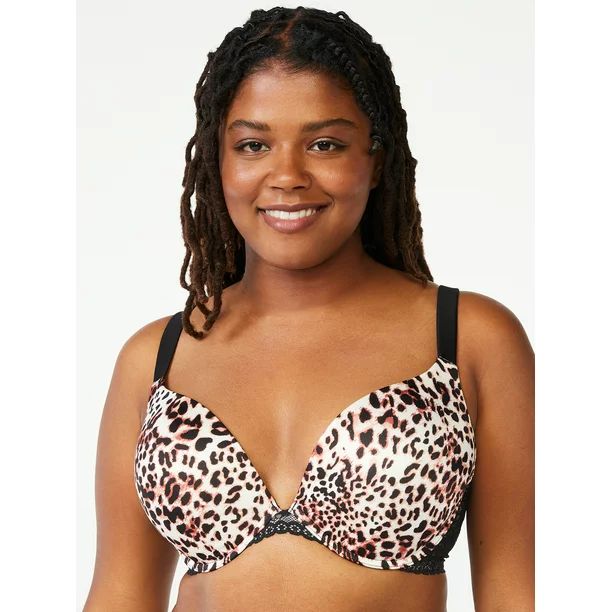 Joyspun Women's & Women's Plus Underwire Plunge Bra, Sizes to 46DDD - Walmart.com | Walmart (US)