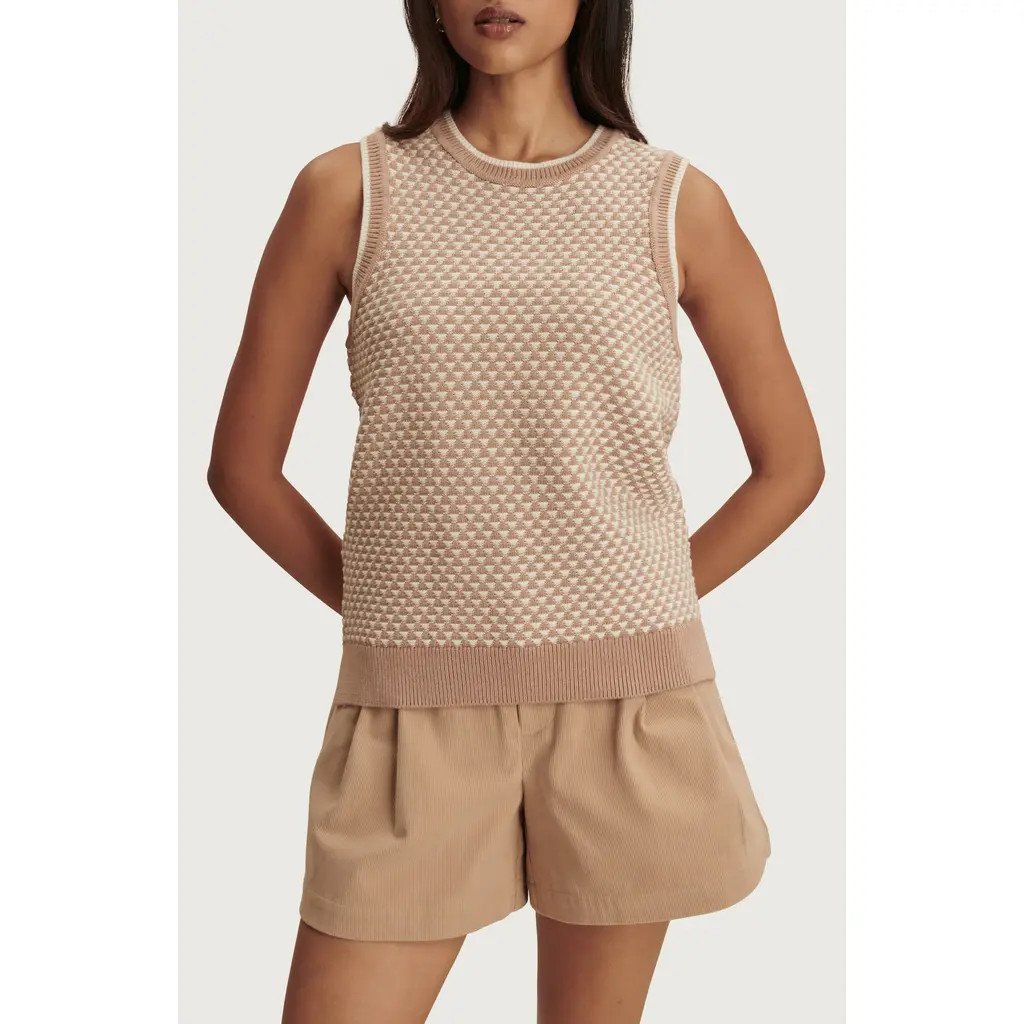 Varley Jenson Sleeveless Sweater in Light Taupe at Nordstrom, Size Small | Nordstrom