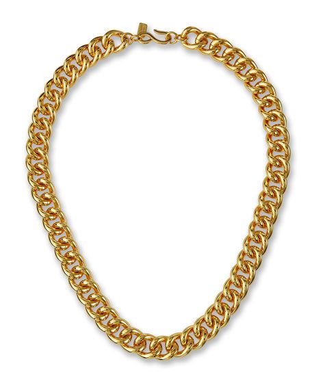Kenneth Jay Lane Polished Chain Necklace with Hook Clasp | Neiman Marcus