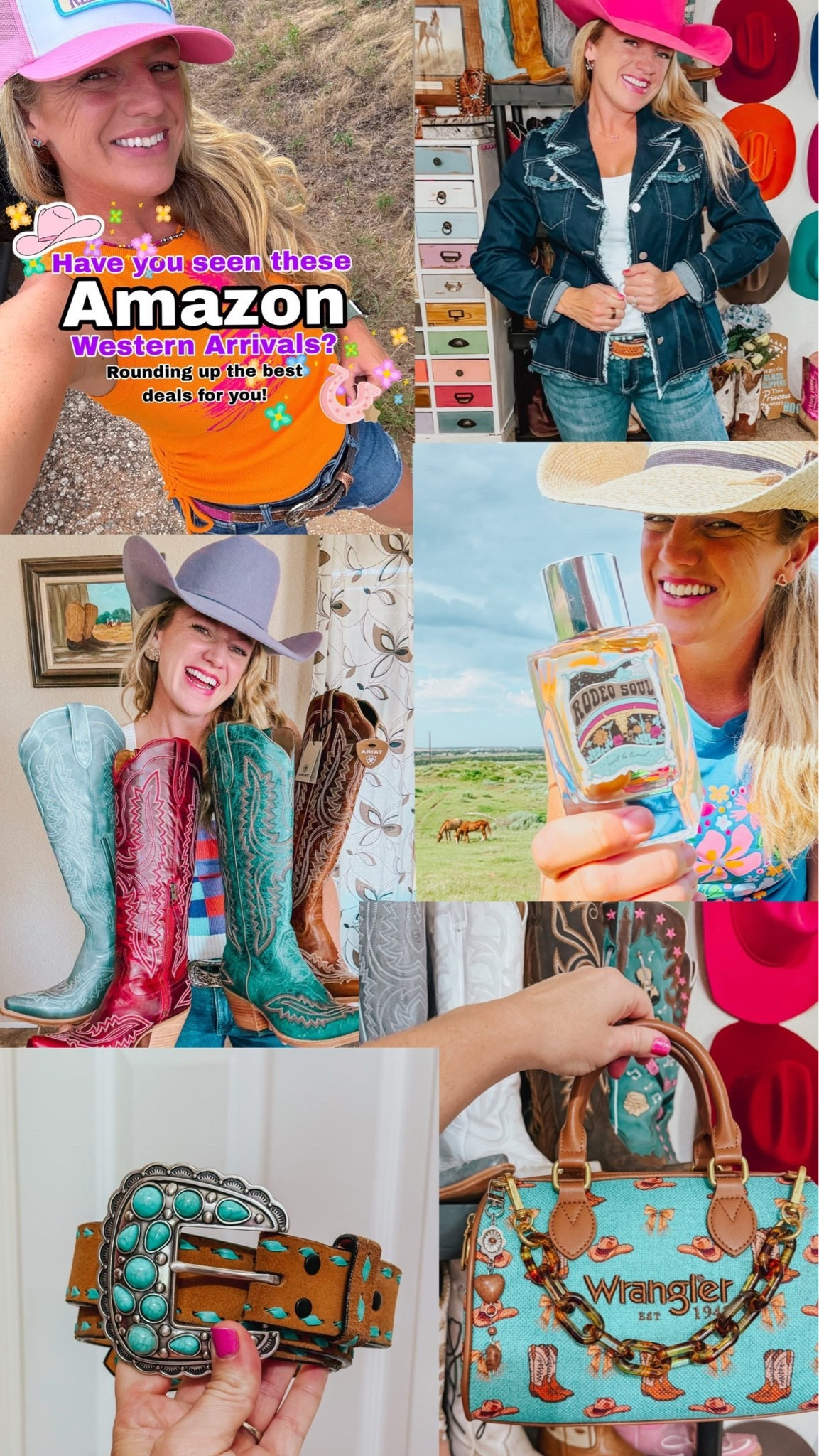 Amazon Western Fashion Finds! 
Denim Blazer
Cowgirl Boots
Western Perfume
Western Belt
Cowgirl Purse

#LTKootd #LTKSaleAlert #LTKSeasonal
