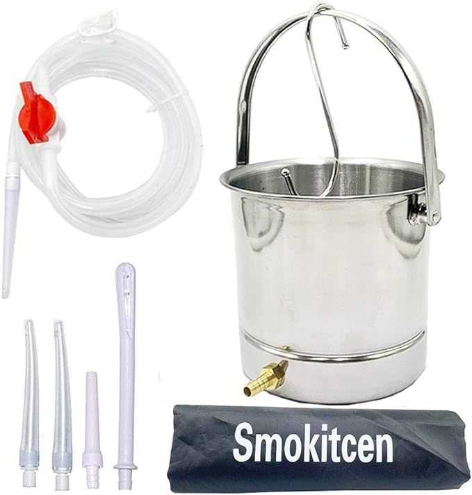 Smokitcen Coffee Enema Bucket Kit Stainless Steel 2 Quart Capacity for Cleansing Detox Enemas | Amazon (US)