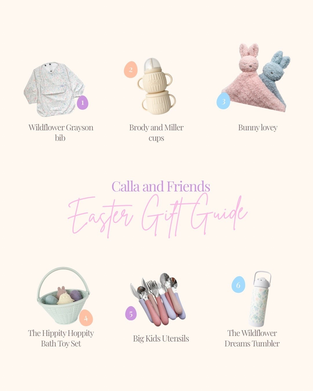 Neutral Easter basket ideas for toddlers and babies 🐰
Spring gift ideas, toddler basket fillers, baby feeding essentials, loveys, bath toys, and everyday favorites from Calla & Friends.

These are such cute, practical Easter gifts that can actually be used long after the holiday.

Use code DEJ to save at checkout 🐰💜

#LTKKids #LTKBaby #LTKSeasonal