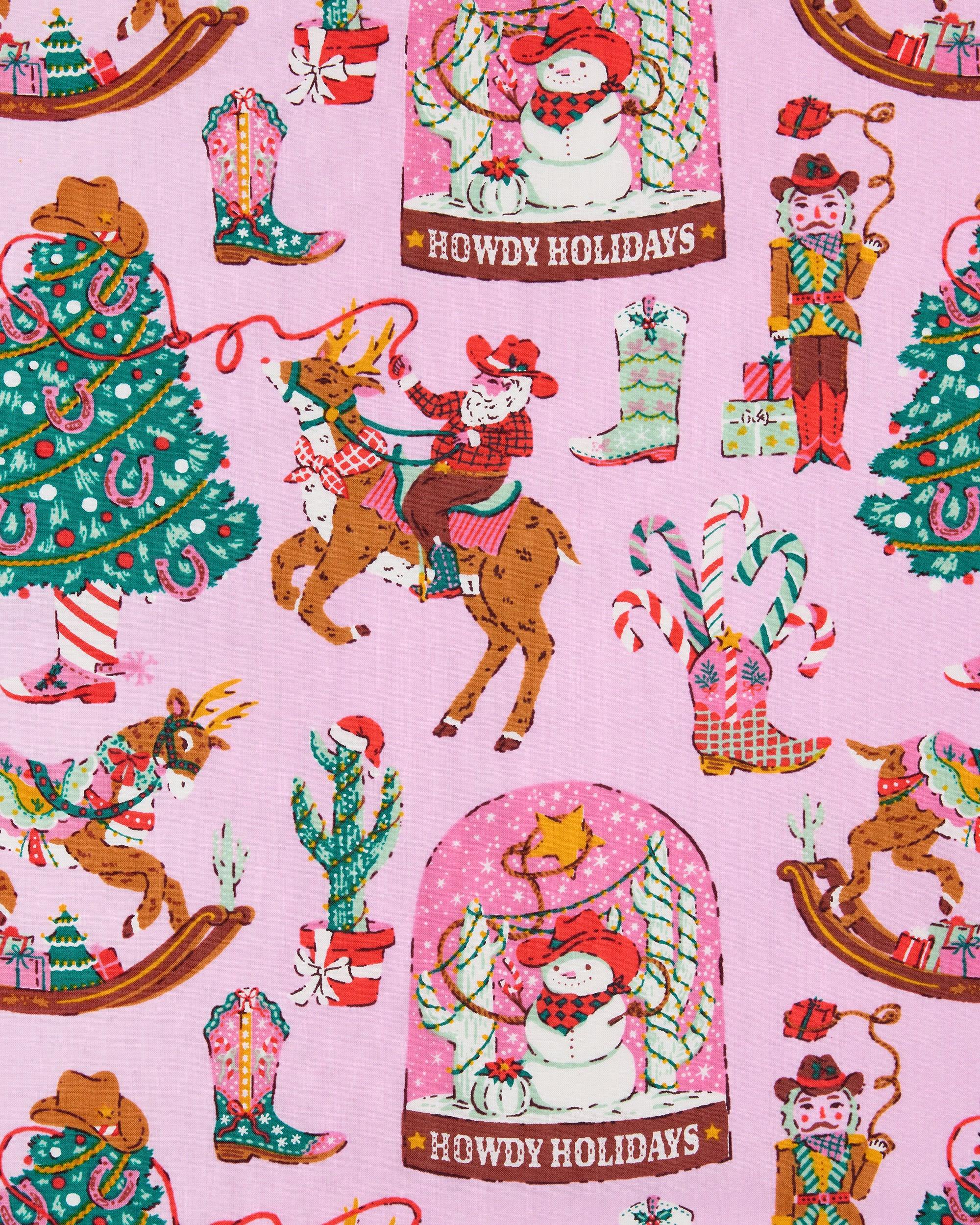 Cowboy Christmas - Cami Nightgown - Pink Boots | Printfresh