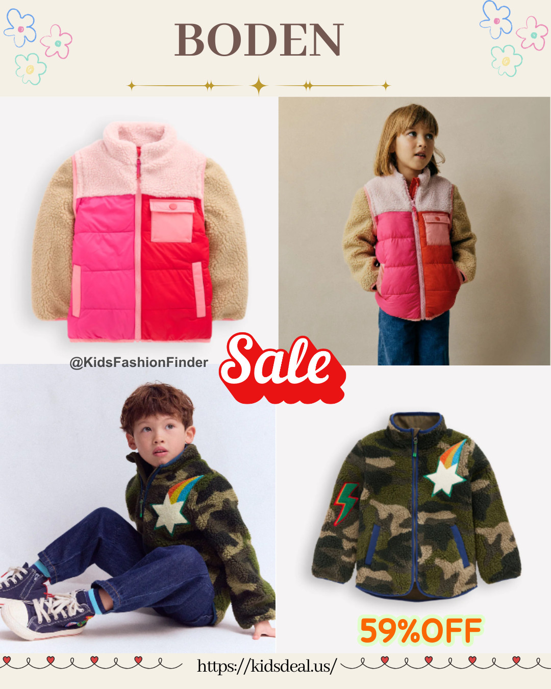 🧥🔥 Boden Camo Jacket — So Cute + Cozy!

This classic camo jacket is perfect for cool weather 🍂❄️
Soft fleece feel with a 100% polyester outer + 100% cotton lining — comfy, warm & kid-friendly 💚

🎯 On sale + EXTRA 25% OFF with code VMJG

👉 Only $30 😱

A must-have for your little guy’s fall/winter wardrobe 😎

#BodenKids #CamoStyle #KidsFashion #FallOutfits #WinterStyle #BoysStyle #MomFinds #KidsDeals #CozyKids #SaleAlert 

 

#LTKmomlife #LTKSaleAlert #LTKKids