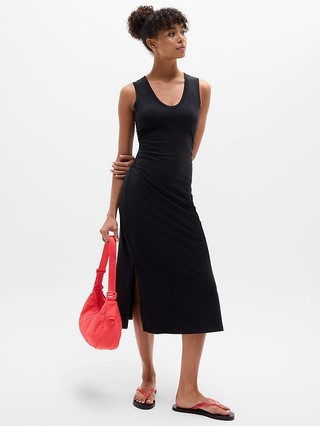 Essential V-Neck Midi Dress | Athleta