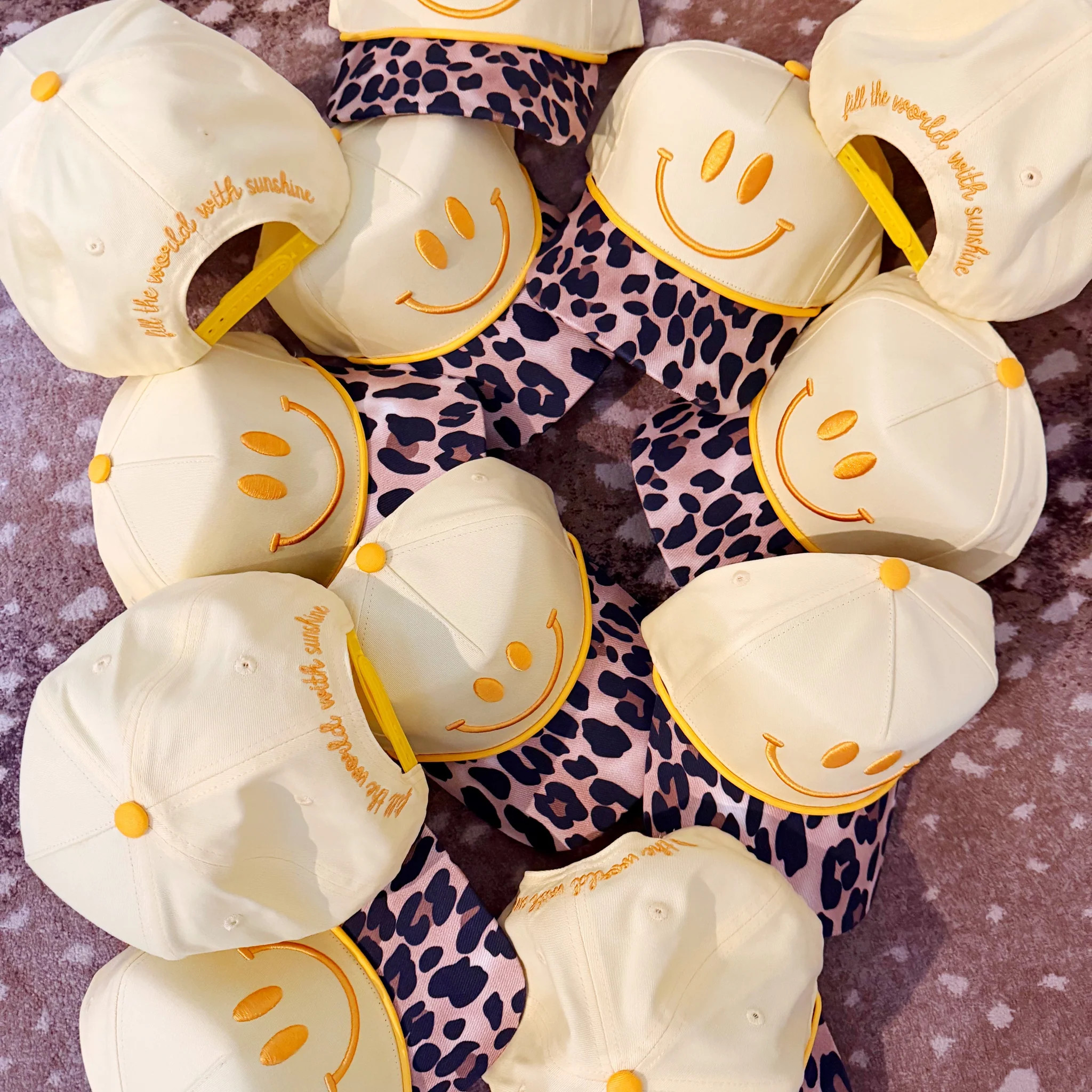 Fill the World with Sunshine Smiley Hat | Poppy & Pine