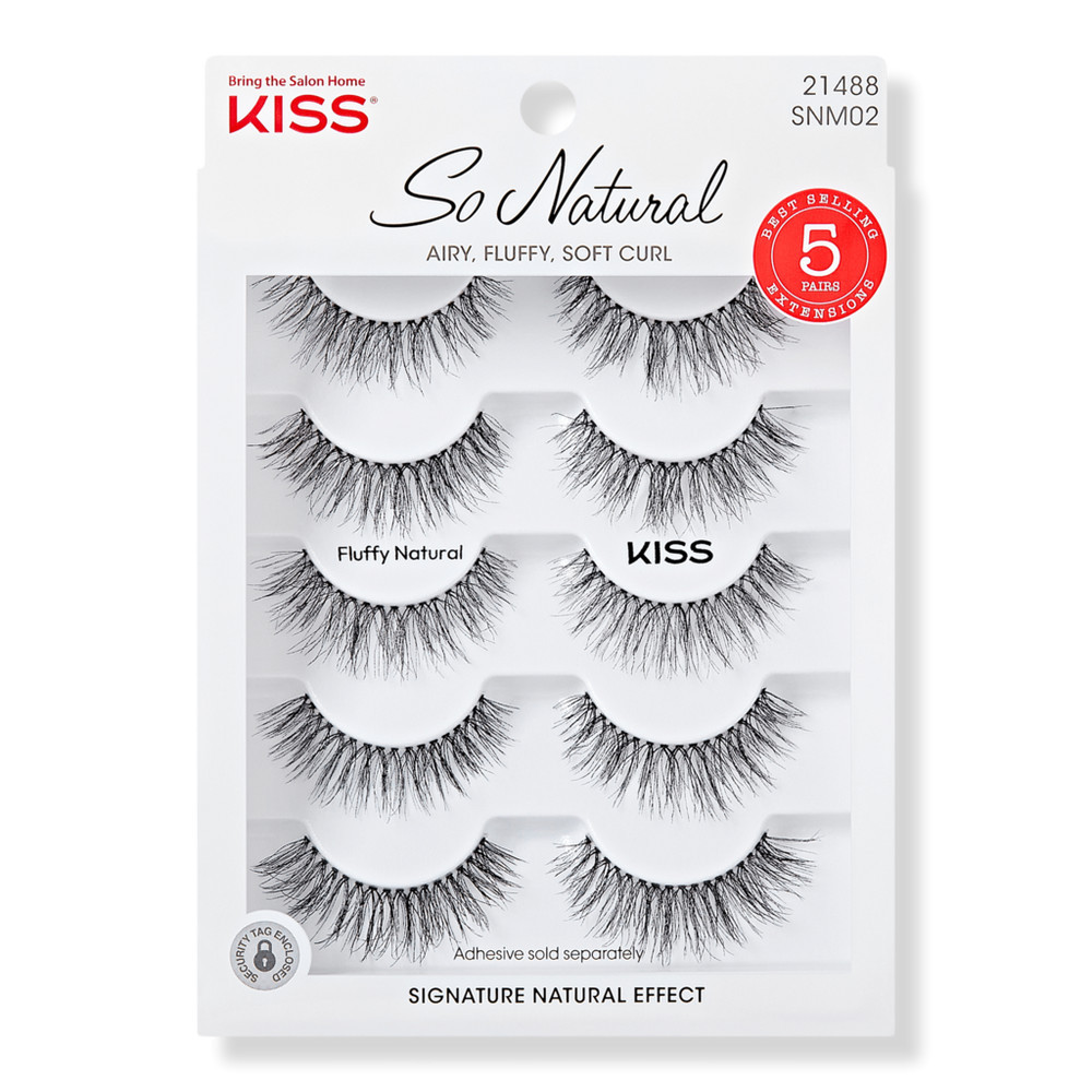 Kiss So Natural False Eyelashes - Fluffy Natural | Ulta