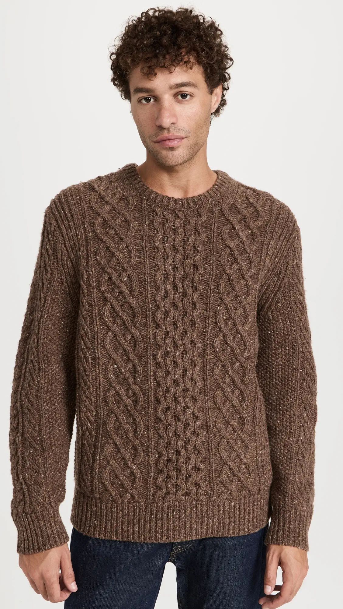 Alex Mill Donegal Fisherman Sweater In Extrafine Merino Wool | Shopbop | Shopbop