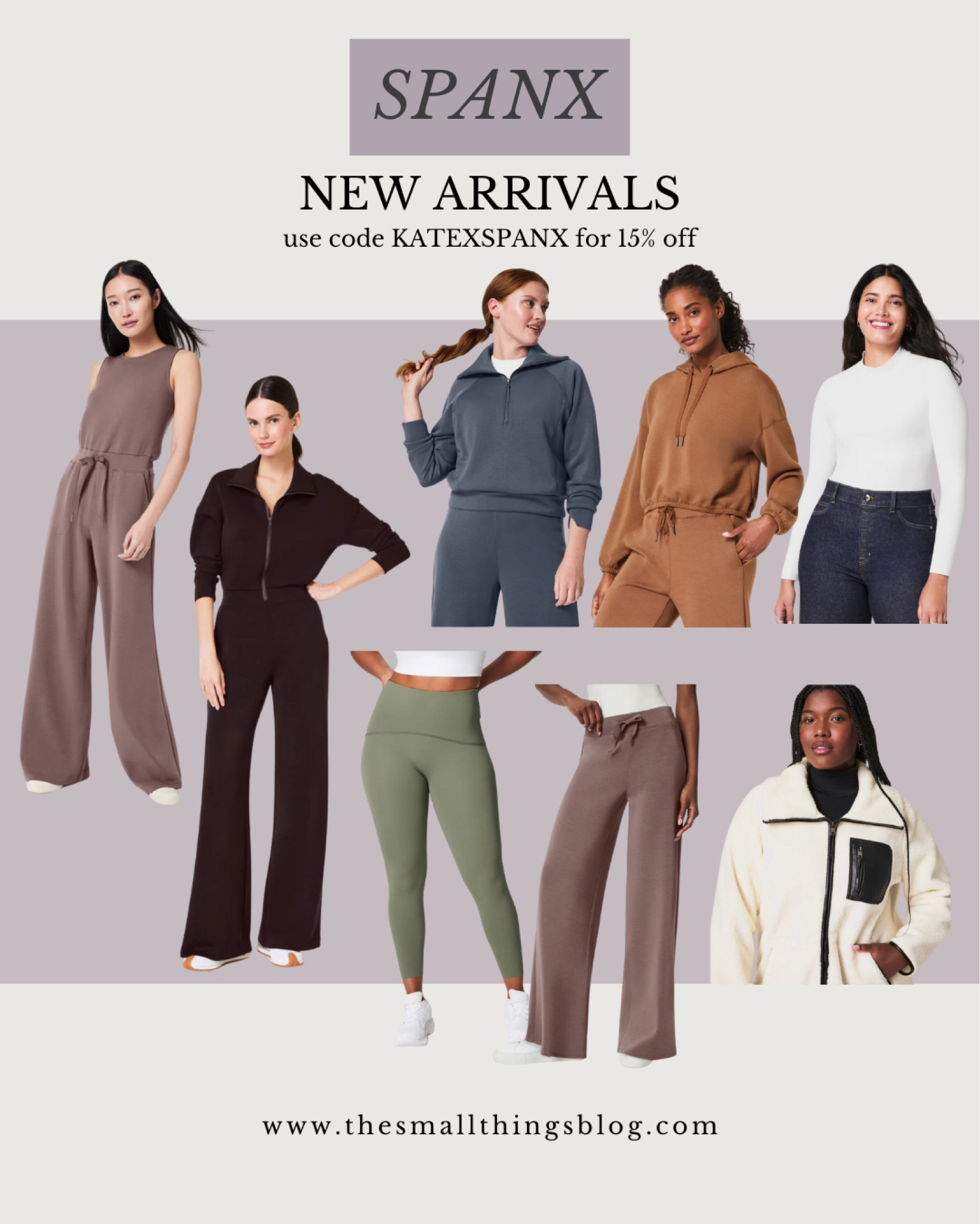 Spanx, new arrivals, jumpsuit, sweatshirt, fleece 

#LTKActive #LTKFindsUnder100 #LTKSeasonal