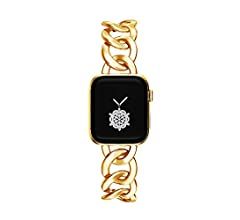 Kolgios 38/40/41/42/44/45mm Cool Women Chain Metal Smartwatch Bands Compatible for Apple Watch Ba... | Amazon (US)