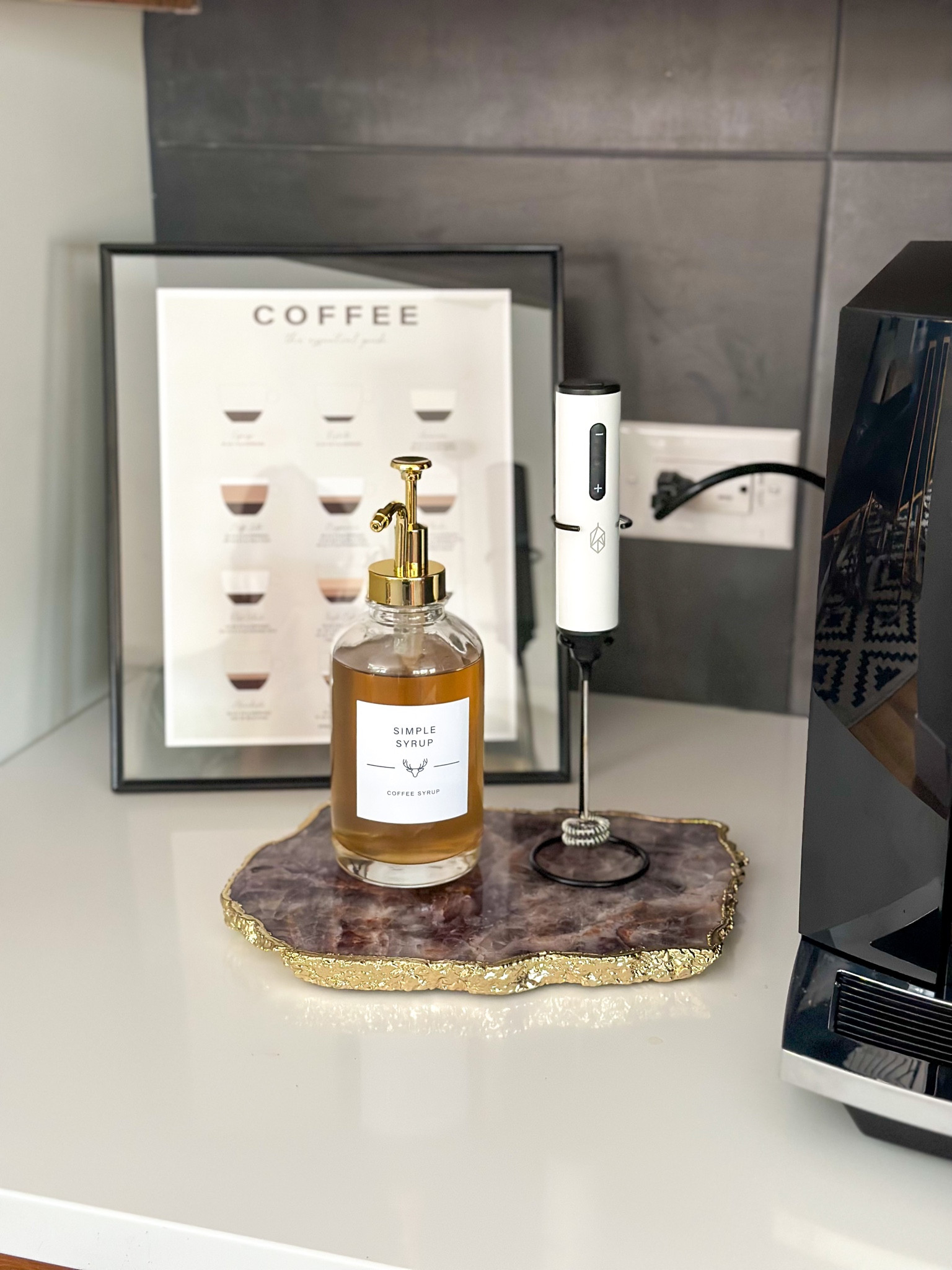 Coffee bar is coming together 😍