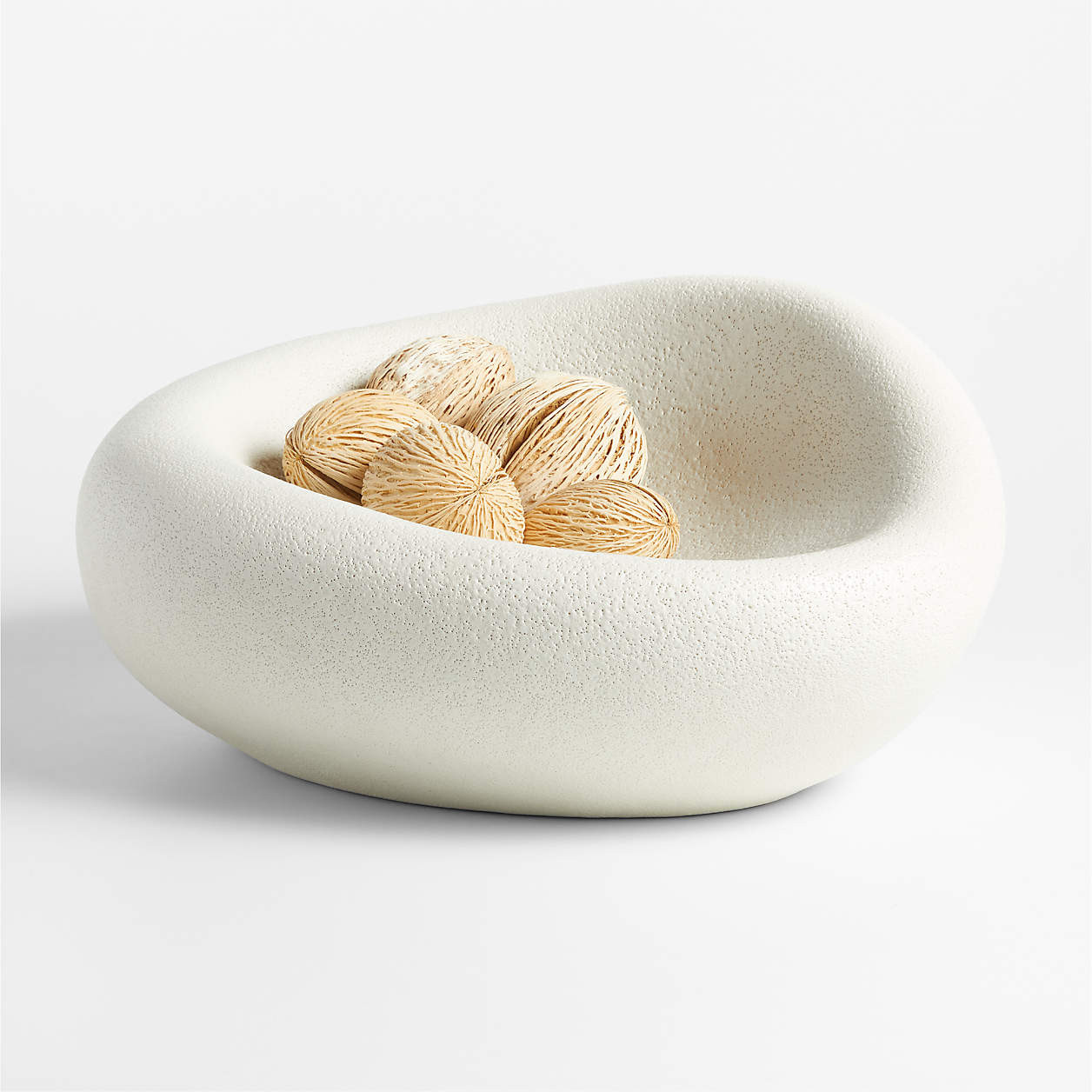 Cirro White Ceramic Centerpiece Bowl 16" + Reviews | Crate & Barrel | Crate & Barrel