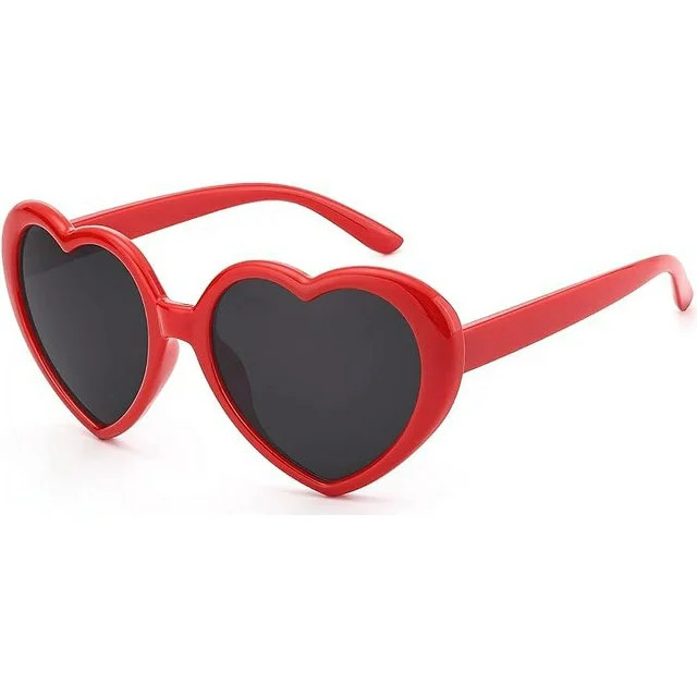 NVMIDTC Polarized Heart Sunglasses for Women,Fashion Oversized Love Sunglasses UV Protection - Wa... | Walmart (US)